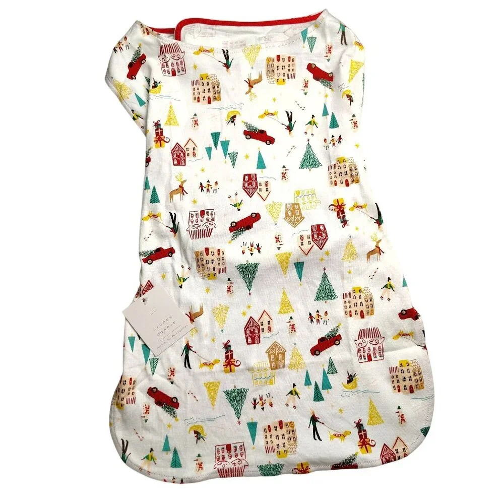 Lauren Conrad Pet Size L-XL Holiday Pajamas With Festive Print